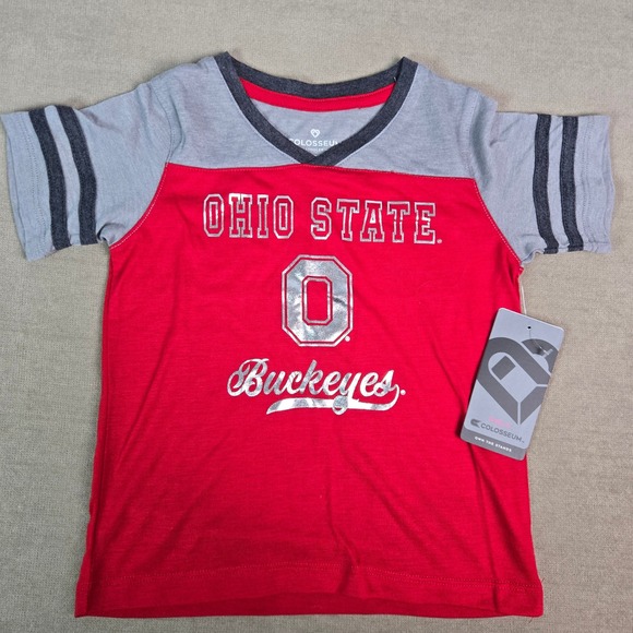 Colosseum Other - Colosseum Ohio State Buckeyes Toddler Girls Red Bling V-Neck Tee 3T COTS80418